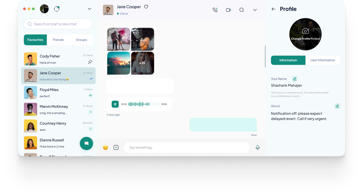 chat window